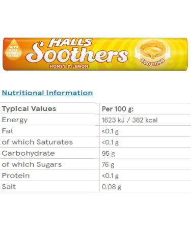 Halls Soothers 5X 45g Mixed Flavour Drops Mints Cherry Strawberry Peach & Raspberry Blackcurrant Honey & Lemon Bundle - Buy Online on GoSupps.com