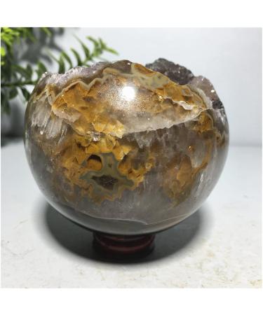 Gemstones and Crystals 650-750g Natural Stone and Crystal Agate Geode Quartz Sphere Home Furnishing Wedding Decoration Reiki Gift Natural Stone ERTEYIN - Buy Online on GoSupps.com