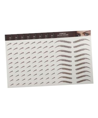 PLAFOPE 9 sheets Tattoos Hairlike Eyebrow Sticker Transfer Eyebrows Shaping Stickers Imitation Transfers