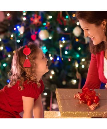 7 Pairs New Year Hairpin Hair Clip for Women Cute Hair Pins Chinese New Years Hair Clips Cheongsam Hair Accessories New Year Headwaer Kids Miss Pompom Fabric Chinese Style - Buy Online on GoSupps.com