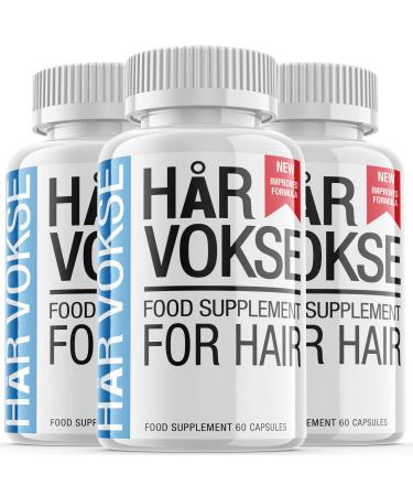 Har Vokse Vitamins for Hair Growth (3 Pack)
