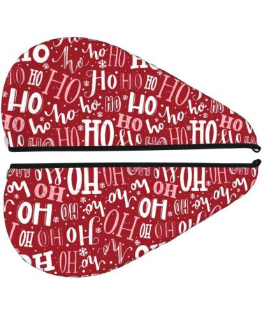 Funny Christmas Hair Towel Wrap | Quick Drying Turban with Button - Perfect Gift - Buy Online on GoSupps.com