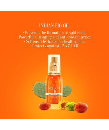 Tyrrel Professional Indian Fig Oil Repair - 1.6 Oz | Best Treatment for Damaged, Chemically Treated Hair | Promotes Shine and Softness | Anti-Aging Anti-Oxidant Oil - Buy Online on GoSupps.com