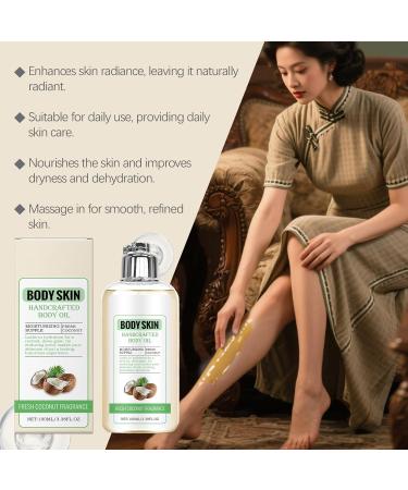 Uzionie Coconut body care oil coconut oil skin care body moisturizer easy to absorb moisturizing for the skin 100 ml - Buy Online on GoSupps.com