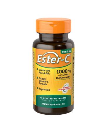 American Health Ester-C with Citrus Bioflavonoids, 45 Count