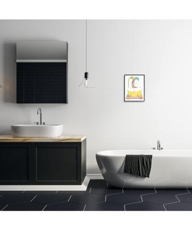 Stupell Industries Children's Giraffe Bubble Bath Wall Art - Yellow Bathroom Decor - Buy Online on GoSupps.com