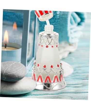 Ipetboom Dubai Perfume Empty Bottle Dropper Bottle Glass Arab 10x5CM Silver - Buy Online on GoSupps.com