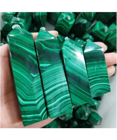 Gemstone Natural Malachite Crystal Points Malakite Quartz Minerals Obelisk Prism Decorate Jewelry Decoration (Size : 60-90g a pc) - Buy Online on GoSupps.com