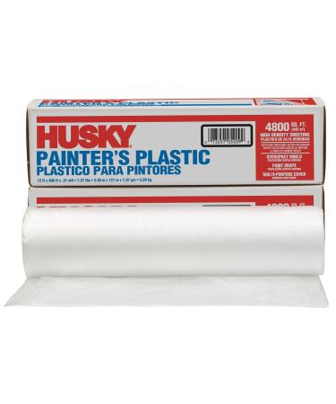 POLY AMERICA 035124H 12-Feet X 400-Feet .31 Mil High Density Painters Poly Film