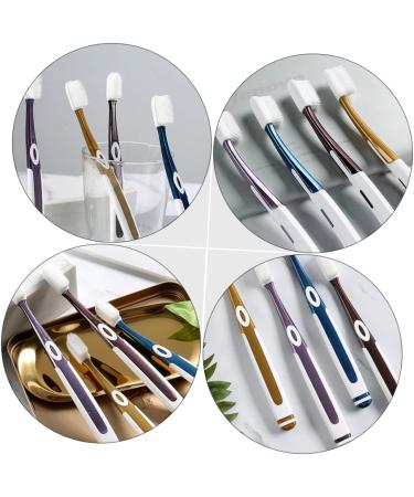 Lurrose U-Shaped 4-Tooth Toothbrush for Children - Soft Portable Toothbrush in Various Colors | 1 Pack of 2 Pieces - Buy Online on GoSupps.com