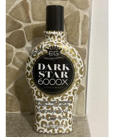 European Gold Dark Star 6000X Ultra Dark Tanning Lotion 12oz | Elite Triple Bronze Formula for Deep Tan | International Shipping Available - Buy Online on GoSupps.com
