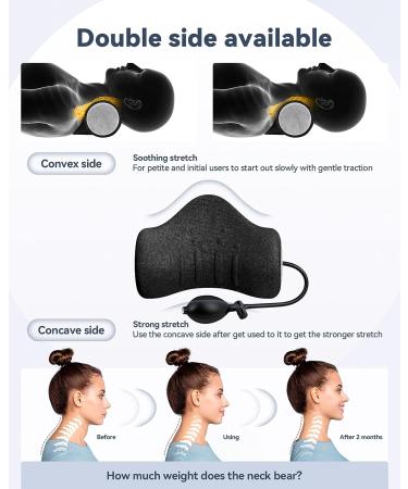 Height Adjustable Neck Stretcher & Shoulder Relaxer - Portable Cervical Traction Device for TMJ Pain Relief - Grey - Buy Online on GoSupps.com