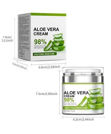 Aloe Vera Face Moisturizer Deep Moisturizing Day & Night Cream for Nourishes Reduces Fine Lines Firms Skin Improves Elasticity Non-Greasy Fast-Absorbing Formula for Dry Oily & Sensitive Skin 1.76 oz - Buy Online on GoSupps.com