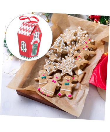 Abaodam 20 Pcs Nougat Box Food Container Cookie Holder with Ribbon Paper Candy Bags Bag Dessert Biscuit 19.5x9.5x7cmx2pcs Redx2pcs - Buy Online on GoSupps.com