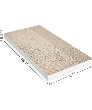Way Basics Premium Cat Scratcher - Reversible Scratch Pad with Silvervine Organic Super Catnip - White - Buy Online on GoSupps.com