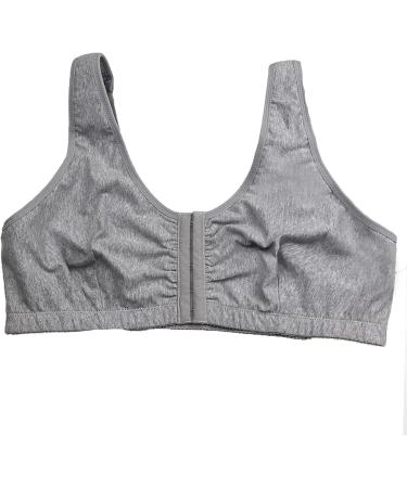 Jengo BH After Operations | Front Closure Post-Op Support Bra | XXL Gray Mastectomy Wireless Sport BH for Women - Buy Online on GoSupps.com