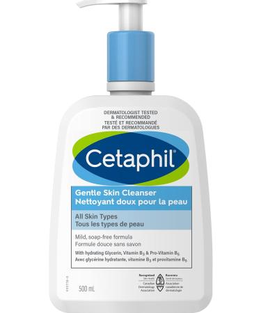 Cetaphil Gentle Skin Cleanser (500ml) + Cetaphil Daily Hydrating Lotion with Hyaluronic Acid (88ml) 2 Piece Set Bundle Gentle Skin Cleanser + Hydrating Lotion - Buy Online on GoSupps.com