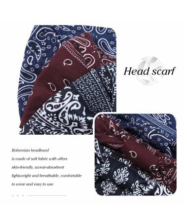 Generse Women's Wide Headbands - Boho Knot Elastic Hairbands for Running & Yoga (3 Pack) - Stylish & Comfortable - Buy Online on GoSupps.com