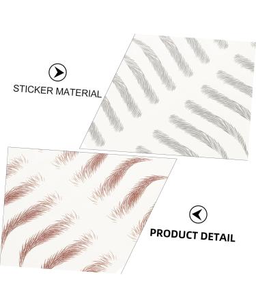  Didiseaon Didiseaon 8 Sheets Sticker Imitation Eco Eyebrow Tattoos Tattoo Eyebrow Waterproof Decor Girly 3d Eyebrow Lines Cosmetic Transfer Stickers - Buy Online on GoSupps.com