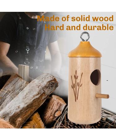 Outdoor Hanging Wooden Hummingbird House Nest Set | 3 Pcs with Hemp Ropes | Type ABC - Buy Online on GoSupps.com