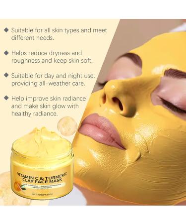 PCC PTYXIS Turmeric Vitamin C Clay Mask Deep Cleansing Facial Mask with Kaolin Clay and Kojic Acid target acne blackheads and oily skin refines pores 1 turmeric turmeric 120 g 1er Pack - Buy Online on GoSupps.com