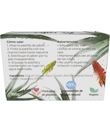  enna E-NN LOVE Natural Vegan Soap Be Calm Aloe Vera Recovery and Moisturizing Repair 100g Made in Spain - Buy Online on GoSupps.com