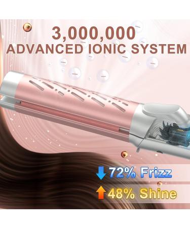 NOVIIML 2-in-1 Hair Straightener and Curler with 360 Airflow Styler Tech - 1 inch Tourmaline Ceramic Flat Iron, 5 Temp Settings, Dual Voltage - Buy Online on GoSupps.com