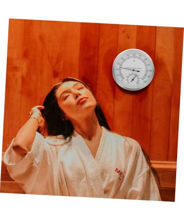 Veemoon Dual Sauna Moisture Thermometer & Wall Clock - High Precision Stainless Steel Digital Thermometer (2 Pack) - Ideal for Indoor & Outdoor Use - Buy Online on GoSupps.com