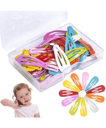 Avodova 50 Colorful Hair Clips for Kids & Women | 3cm Metal Snap Hair Accessories - Buy Online on GoSupps.com