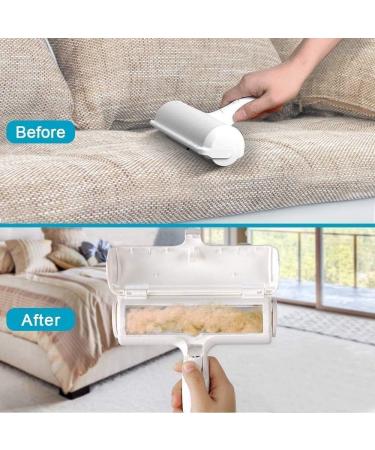 Reusable Pet Hair Remover Roller Dog and Cat Lint Remover Fur Remover Easy to Clean No Sticky Self Cleaning Pet Hair Removers Remove Pet Hair from Furniture Carpets Sofa Bedding Clothing (Bule) - Buy Online on GoSupps.com