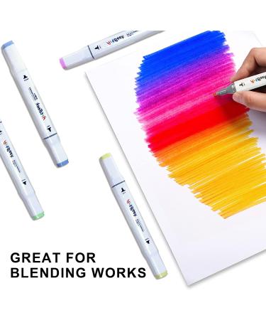 ArtBeek 80 Colors Alcohol Markers Set - Dual Tip Illustration & Sketch Markers for Kids and Professionals - Buy Online on GoSupps.com
