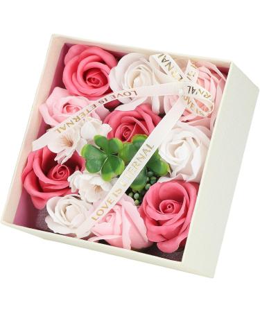  Tnfeeon Rose Flower Soap Decorative Soap Delicate Elegant Flower for Lady Birthday (PINK) - Buy Online on GoSupps.com