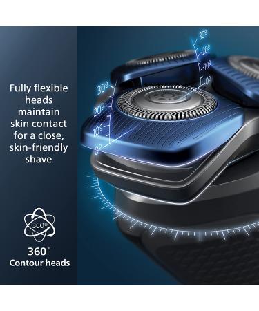 Philips Norelco Shaver 7800 with SenseIQ Technology - Rechargeable Wet & Dry Electric Shaver | Quick Clean Pod, Charging Stand, Travel Case & Pop-up Trimmer Included - Buy Online on GoSupps.com