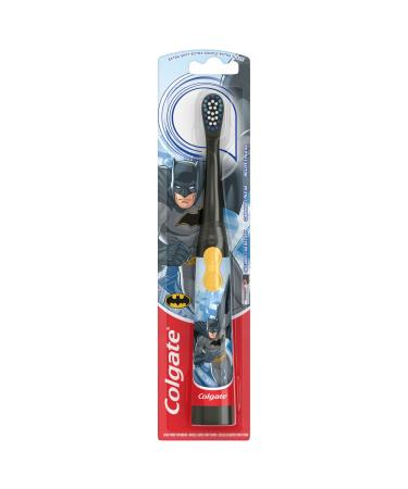 Colgate Kids Battery Powered Toothbrush for Ages 3+, Extra Soft, Batman Toothbrush Batman