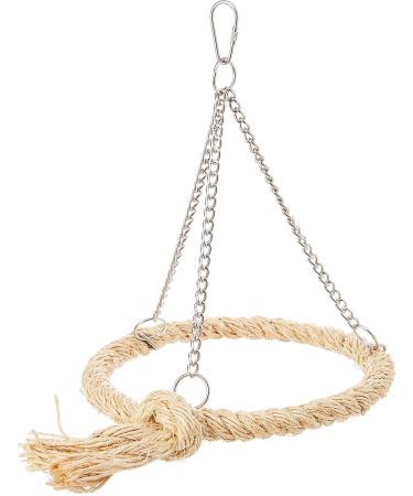 Nobby Cage Toy Sisal Swing Ring - Natural 24x 18 cm | Durable & Fun for Pets | International Shipping Available - Buy Online on GoSupps.com