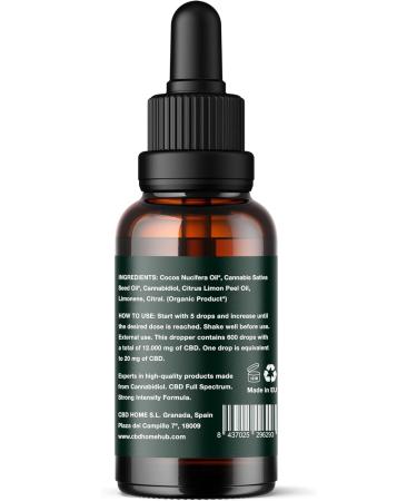CBD HOME Oils CBD Oil 40 30 ml Full Spectrum Based on Coconut Oil MCT and Organic Hemp Seed Oil Omega 369 Certified Cannabidiol 12000 mg Made in the EU - Buy Online on GoSupps.com