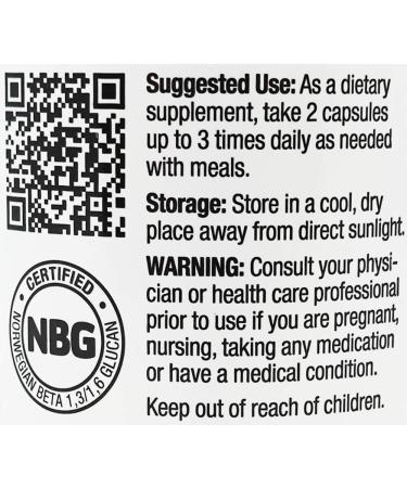 IMMUTOL Norwegian Beta-1 3/1 6-Glucan (NBG) 60 Caps - Buy Online on GoSupps.com