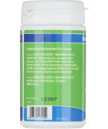Canina Kr uter-Doc Worm Protection 1 Pack (0.025 kg) | Effective Natural Worm Treatment for Dogs - Buy Online on GoSupps.com