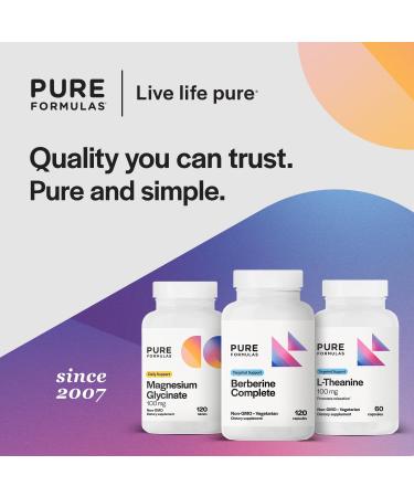 PureFormulas Berberine Complete | Enhanced Absorption Berberine Supplement 500mg 60 Vegetarian Capsules - Buy Online on GoSupps.com