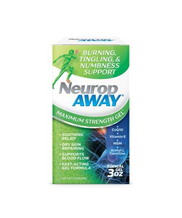 NeuropAWAY Nerve Support Gel 3oz 3 Ounce (Pack of 1)