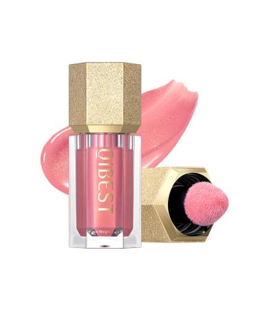 Rosarden Face Blush Liquid  Matte Blush Stick for Cheeks Shimmer Pink Blush With Bulit-in Puff   Cream Liquid Blush Makeup  Quick-Drying Glitter Cream Face Blush Long Wearing Glow Face Blush Stick for Cheek