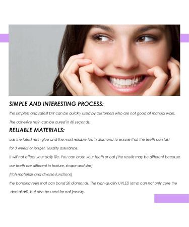 Buy Nocapam Tooth Gemstone Set - DIY Tooth Jewelry with Hardening Light & Glue | Long-Lasting Shine & Decorations - Buy Online on GoSupps.com