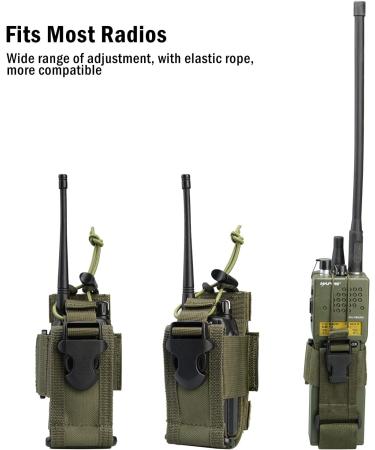 VIPERADE MOLLE Radio Holster - Universal Tactical Radio Pouch for Vest and Duty Belt - OD Green - Buy Online on GoSupps.com