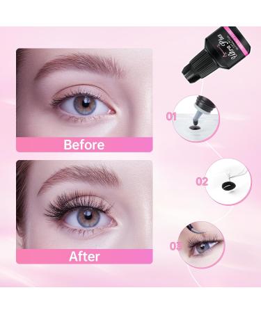 2024 Upgrade Versions Low Stimulation DIY Extension Eyelash Glue Black 5ml for Self-application 3-4 Second Drying Individual Lash Adhesive No Irritaiton for DIY Lash Extension - Buy Online on GoSupps.com