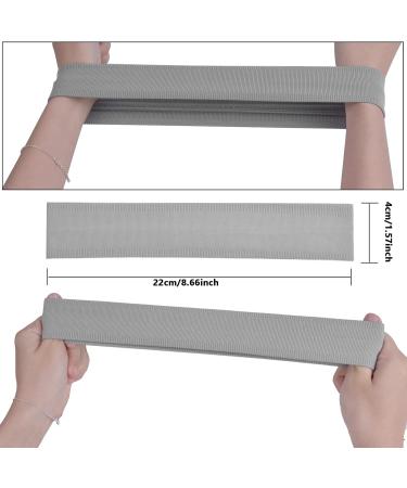 3 Pack Sports Headbands - Non-Slip Elastic Hair Bands for Running Cycling Yoga & Basketball | Black Gray & Blue - Buy Online on GoSupps.com