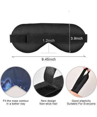 Haskirky Light Blocking Eye Mask | Adjustable for Men and Women | Ideal for Business Trips, Yoga, and Deep Sleep | Breathable & Comfortable | Butterfly Blue - Buy Online on GoSupps.com