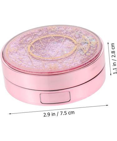 Solustrie Starry Sky Glasses Case & Travel Contact Lens Container Stylish Pink PP Storage Box with Cleaning Kit - Buy Online on GoSupps.com