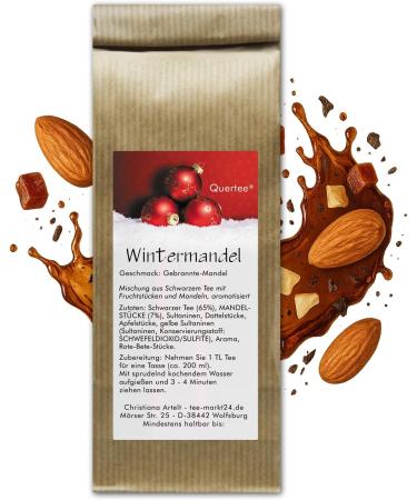  Quertee Set of 2 Christmas teas in a gift box with a bow - Winter Fruit Tea - Winter Almond and Snow Hats - 100g Quertee - Buy Online on GoSupps.com