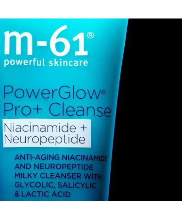Shop m-61 PowerGlow Pro+ Niacinamide+Neuropeptide Cleanser - Anti-Aging Exfoliating Milk | International Shipping Available - Buy Online on GoSupps.com