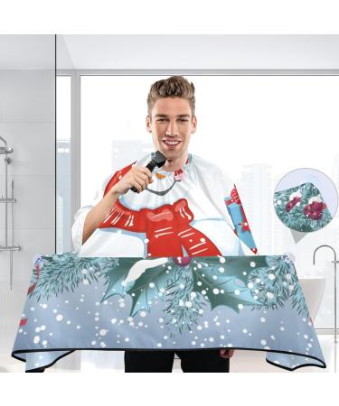 Waterproof Barber Cape - Cute Christmas Snowman & Cheetah Hair Cutting Bib for Men & Women | Unisex Styling Cape - Buy Online on GoSupps.com